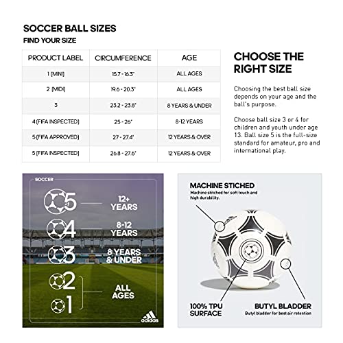 adidasSoccer Ball - color: White/Black/Silver Met., size: FUTS