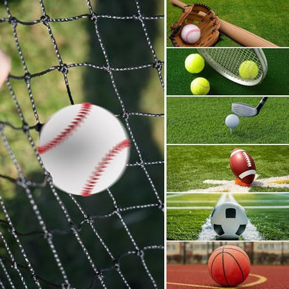 Baseball Batting Cage, 20/35/55/70FT Baseball Nets for Batting Cage，Baseball and Softball Batting Cage Nets for Pitching Training, Outdoor Backyard Batting Cage with Frame