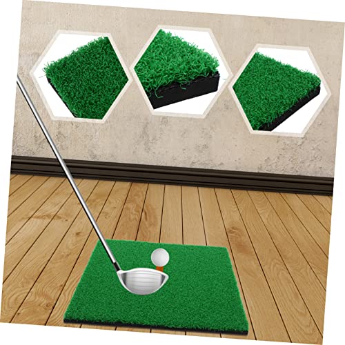 Portable Golf Hitting Mat Practice Grass Pad for Training -Turf for Realistic Swing Convenient for Beginners and Professionals -Deformation Design