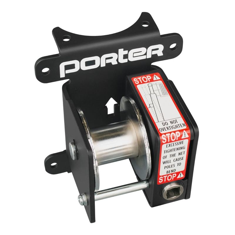 Porter Volleyball Net - style: Volleyball Winch Worm Drive