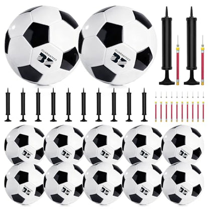 Soccer Ball with Pump Deflated OperationChristmasChild Bulk Items Soccer Balls Size 5 Bulk for Adults Christmas Charity Training Game Gifts Ideal for OCC Shoeboxes Soccer Coaches Fans