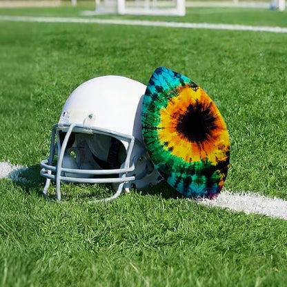 American Football, Official Size 11.9 x 7.3 Inch, Premium Composite Leather High-Grip Ball with Pro-Style Lacing, Unique Prints for Training, Games & Gifts - color: Rainbow Abstract