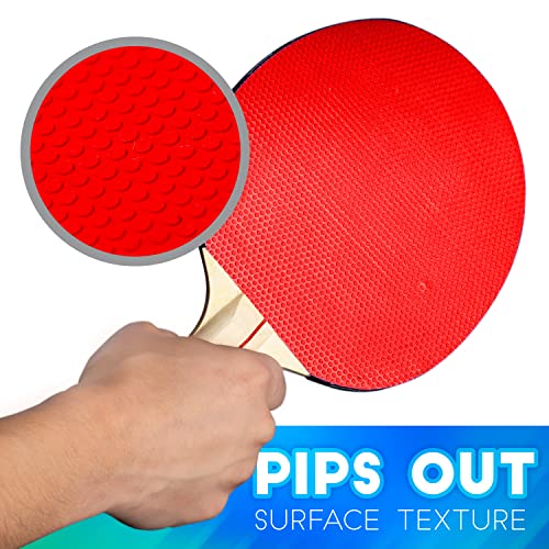 Franklin Sports Ping Pong Paddle Set with Balls - 2 Player & 4 Player Table Tennis Paddle Kit - Full Ping Pong Starter Kit - style: 4 Player Set