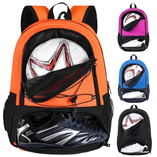 Himal Outdoors Soccer Bag-Backpack for Soccer,Backpack for Football & Volleyball & Handball,Sports Bag with Separate Cleat