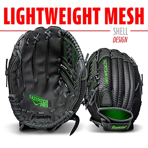 Franklin Sports Girls Softball Glove-Women's Windmill Fastpitch+Slowpitch Softball Glove-Right and Left Hand-Adult - color: Lime, size: 11"