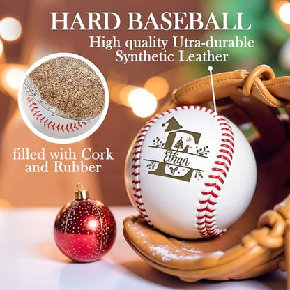 Personalized Baseball Ball with Custom Name, Engraved Ball, Personalized Baseball Gifts for Team, Coach, Player, Senior, Custom Award Trophy, Engraved Gift Thank You Coach - style: Christmas