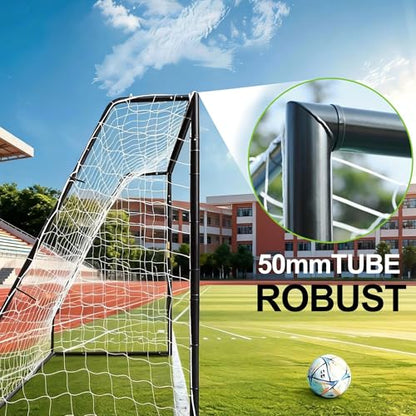 12x6 FT Soccer Goal Heavy Duty Backyard Training, Weather Resistant Powder Coated Galvanized Steel Metal Frame 1.97" Diameter Net