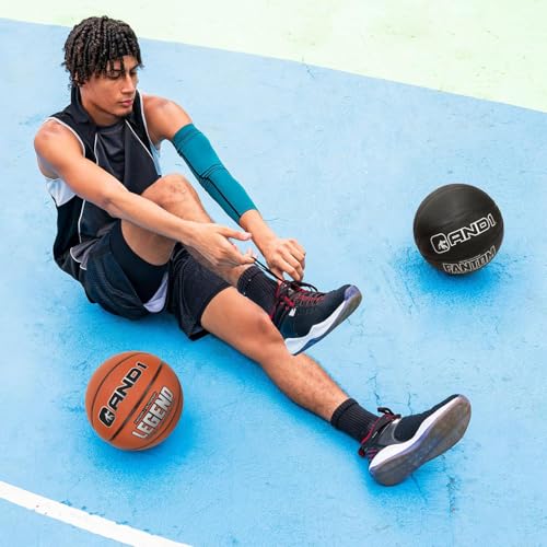 AND1 The Legend Rubber Basketball - 29.5 Official Size Streetball - Sold Deflated (Pump NOT Included), Size 7