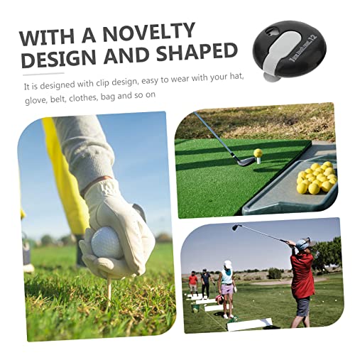 INOOMP Golf Scoring Device High Precision Counter Clip for Golfing Material Score Tracker Battery Easy Reset Golf Score Counter White