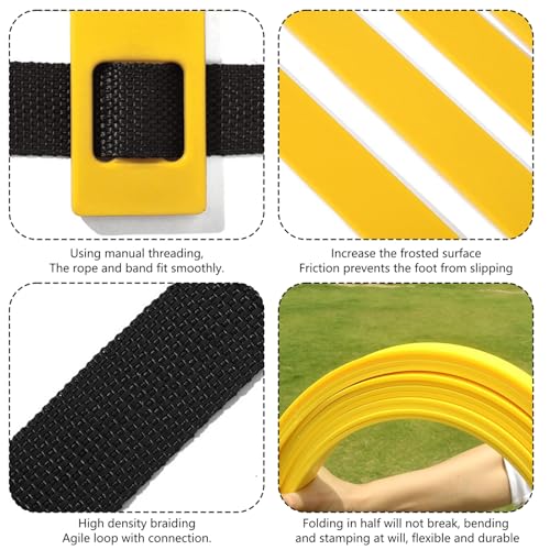 Agility Ladder Training Kit – Workout Equipment, Fitness Tool | Speed Coordination Ladder, Balance Control Rope, Adjustable Field Exercise Accessory, Outdoor Conditioning System for Teens Men Women