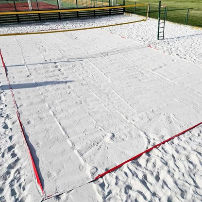 Court Cords Volleyball - All-Weather Rope, Boundary Line, Training Equipment, Highly Visible Design, Reliable Tough Build | Outdoor Volleyball Setup, Perfect for Beach River Parks