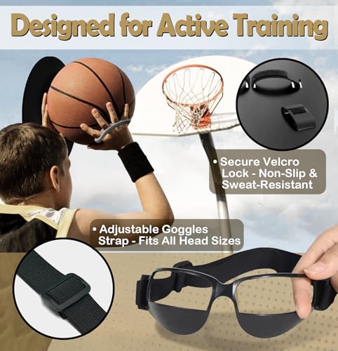 Basketball Shooting Trainer - Adjustable Hand Placement Corrector Eliminate Off-Hand Interference with Bonus 5.3" Shooting Aid - Basketball Training Equipment Accessories - size: S/M (3-in-1 Kit)