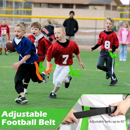 Flag Football Belts for Youth, Kids and Adults Sport Team Building and Competition Training