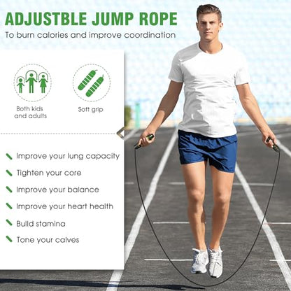 X-UMEUS Agility Ladder Speed Training Equipment Set-20ft Agility Ladder,12 Soccer Cones,4 Hurdles, Jump Rope, Running Parachute| Basketball Football Soccer Training Equipment for Kids Youth Adults - color: Optic Green
