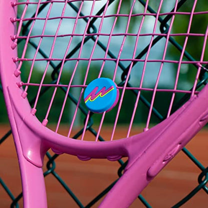 Get A Grip Tennis Dampeners – Vibration Dampener for Tennis Rackets – Shock Absorbing, Reduce String Vibration & Improve Feel – Fun, Colourful, Retro Designs – Tennis Accessories Gift - color: Soaking Up Vibes