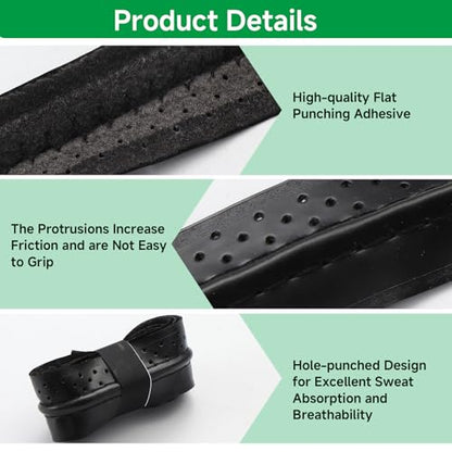 3 Pack Pickleball Grip Tape, Pickleball Paddle Overgrip, Anti Slip Replacement Wrap for Tennis Badminton, Easy Installation and Long-Lasting Performance