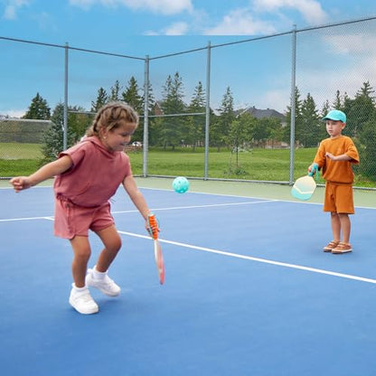 B. toys – Kids Pickleball Game – Wooden Paddle Set – 2 Paddles & 4 Balls – Drawstring Storage Bag – 3+ Years– Pickleball Set - style: Pickleball Set