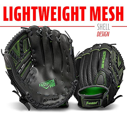 Franklin Sports Girls Softball Glove-Women's Windmill Fastpitch+Slowpitch Softball Glove-Right and Left Hand-Adult - color: Lime, size: 12.5"