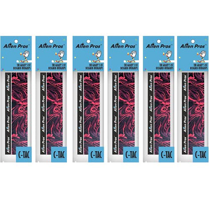 ALIEN PROS Tennis Racket Grip Tape – Tac Moisture Feel Tennis Grip – Tennis Overgrip Grip Tape Tennis Racket – Wrap Your Racquet for High Performance - style: 6-Pack Fire