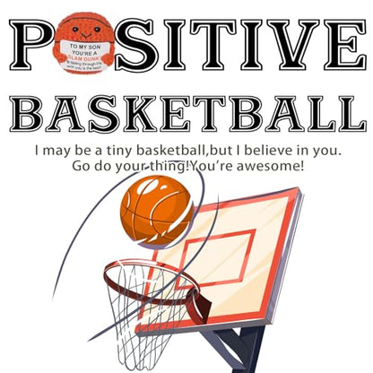 Mini Handmade Crochet Basketball，Christmas Stocking Stuffer Gift for Son or Son-in-Law from Mom and Dad, Cool Birthday, Graduation & Xmas Present for Son - color: Basketball3