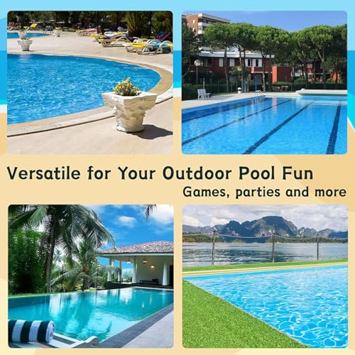 Volleyball Net for Pool | Adjustable Length Sport Accessories - Outdoor Swimming Pool Volleyball Net,for Adults Women Men Family Teens Outdoor Beach Garden Yard Driveway Court
