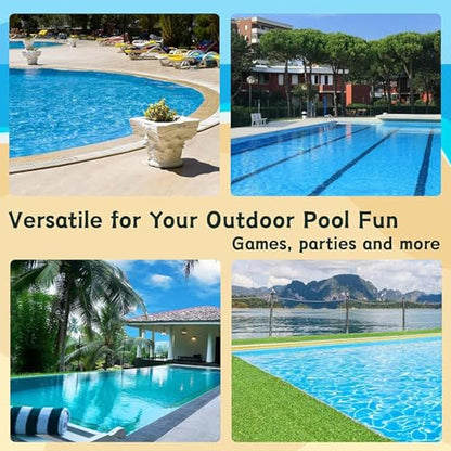 Volleyball Net for Pool | Adjustable Length Sport Accessories - Outdoor Swimming Pool Volleyball Net,for Adults Women Men Family Teens Outdoor Beach Garden Yard Driveway Court