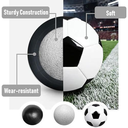 6-Pack Christian Charity Donation Soccer Balls with Pump, Sizes 5/4/3, Deflated Bulk Set for Samaritan's Purse Operation Christmas - size: Size 3