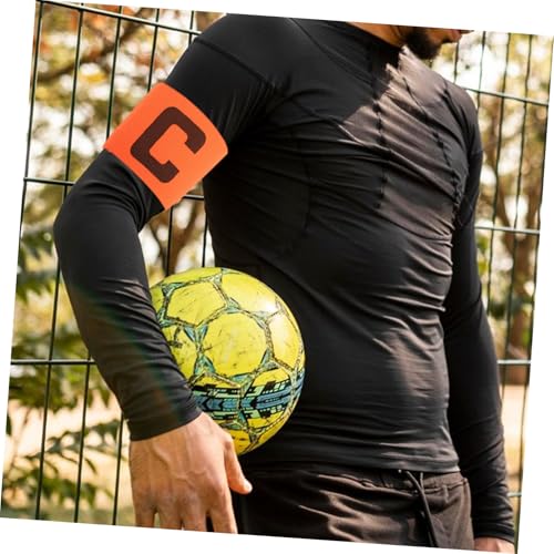 SUPVOX 4pcs Elastic Soccer Captain Armbands for Youth and Adults Team Sports Badge Stylish for Football Rugby and Basketball Games