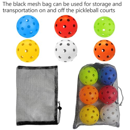 6 Pack Sports Outdoor Pickleballs - 40 Pickleball Balls - USA Pickleball Balls (USAPA) Approved - Official US Open Ball - color: Mixed, style: 12 - Pack