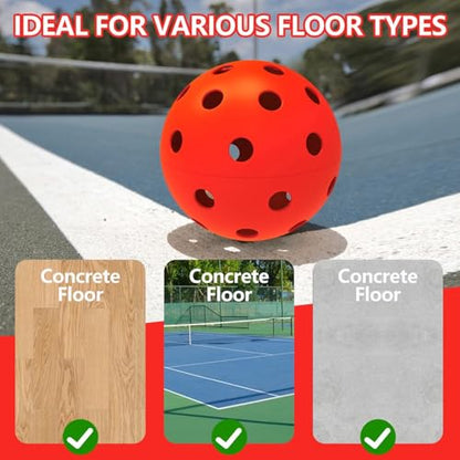 6 Pack Sports Outdoor Pickleballs - 40 Pickleball Balls - USA Pickleball Balls (USAPA) Approved - Official US Open Ball - color: Red, style: 24 - Pack