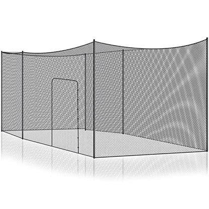 Syhood Baseball Batting Cage Net Heavy Duty Cricket Golf Softball Hitting Practice Net Portable Pitching Cage, Training Sports Barrier Screen for Backyard Outdoor