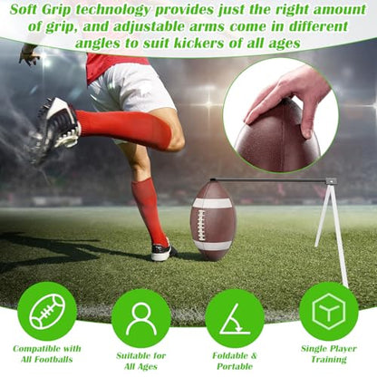 Football Kicking Tee, Portable Kicking Tee Holder for Football Stand Field Goal Holder Football Training Practice Equipment