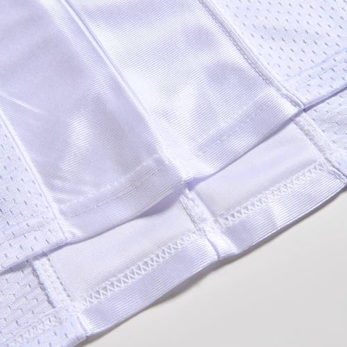 Youth Blank Football Jersey,Boy's Mesh Athletic Practice Footabll Shirts,Blank Footabll Jerseys for Kids S-XL - color: White, size: Medium
