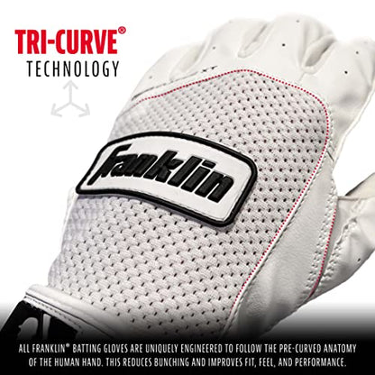 Franklin Sports MLB Classic XT Batting Gloves - Adult + Youth Batting Glove Pairs - Baseball + Softball Batting Gloves