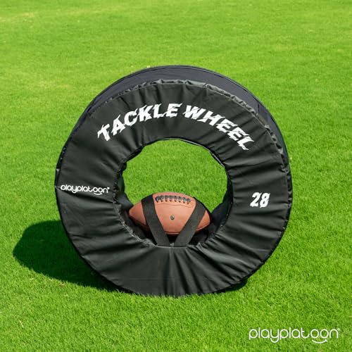 Play Platoon Football Tackle Dummy - Tackling Wheel Dummies for Youth Football Training - Tackle Wheel for Blocking, Hitting Drills and Practice - size: 28 Inch