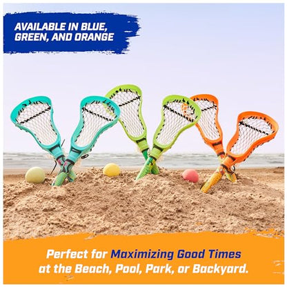 SwimWays Hydro Lacrosse, Waterproof Lacrosse Set, Outdoor Games for Adults and Kids, Sports Equipment, Pool Party Games and Toys, Blue - color: Blue (New Version)