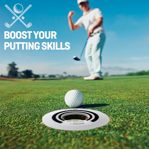 Golf Putting Ring Set, Usable for Green Indoor and Outdoor Putting Practice， Improve Your Shorter Putting Skills and Increase Confidence, Golf Gifts for Men & Women