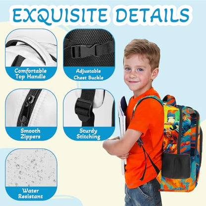 Soccer Backpack for Kids,School Bookbag Large Capacity Adjustable Bookbag Durable Lighting Multi Pockets School Bag Daypack Travel (Soccer) - color: Soccer