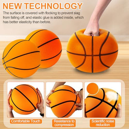 TXP Silent Basketball, 2025 Silent Foam Basketball, Quiet Indoor Training Foam Ball, Indoor, Quiet Bounce Basketballs No Noise No Sound Basketballs - size: 18