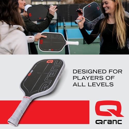 Qranc T700 Pickleball Paddle, Carbon Fiber and Glass Fiber, with PP Honeycomb Core, USA Pickleball (USAPA) Approved - style: Q16 / SIZE: 16mm