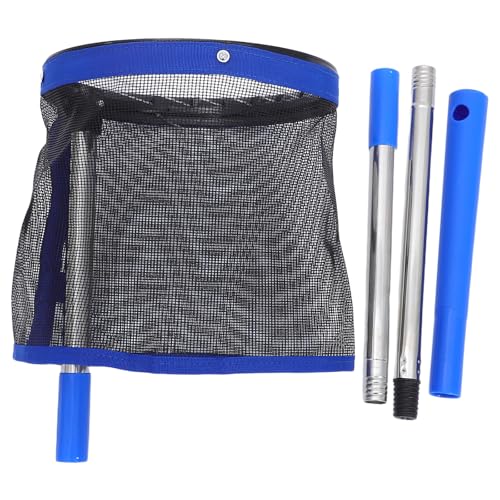 SUPVOX Ping Pong Picker Upper - Professional Table Tennis Retriever with 140-Capacity Tube - Lightweight Aluminum Collector for Training & Robot Practice (Blue)