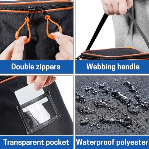 VISEMAN Portable Tennis Ball Basket for Training, Carrying and Storage - color: Black