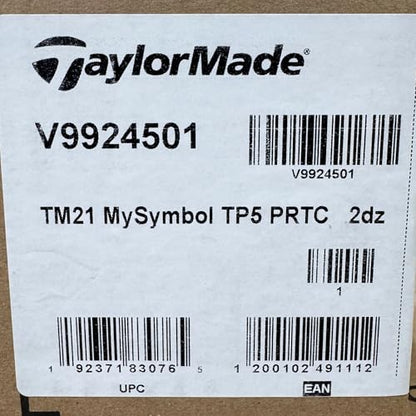 TaylorMade 1-Dozen TP5 & TP5x MySymbol Pix Logo Overrun Practice Golf Balls - Made in USA - style: TP5 - 12 balls