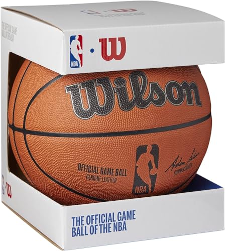 WILSON NBA Official Game Basketball - Brown, Size 7-29.5"