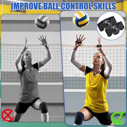 TOBWOLF Volleyball Spike Trainer, Elastic Self-Training Volleyballs Resistance Band, Volleyball Equipment Training Aid Improves Serving, Jumping, Arm Swing Mechanics and Spiking Power - color: Volleyball Resistance Band with Adjustable Waist Belt
