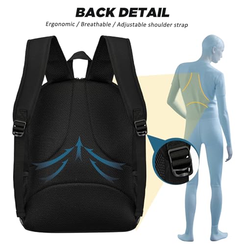 Goloni Soccer Bag, Basketball Bag with Ball Compartment & Shoe Compartment,Large Soccer Backpack for Basketball,Gym，Football - color: black
