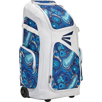 Easton | TRAVELER STAND-UP Wheeled Equipment Bag | Baseball & Softball | Multiple Colors - color: Turquoise / Blue