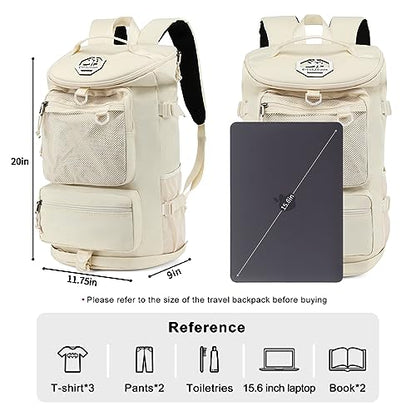 Solid color gym duffel bag backpack, wrestling bag,with shoe compartment, 4 kinds of back method waterproof travel sports walking laptop Lightweight（B-Sea Salt White） - color: B-Sea salt white