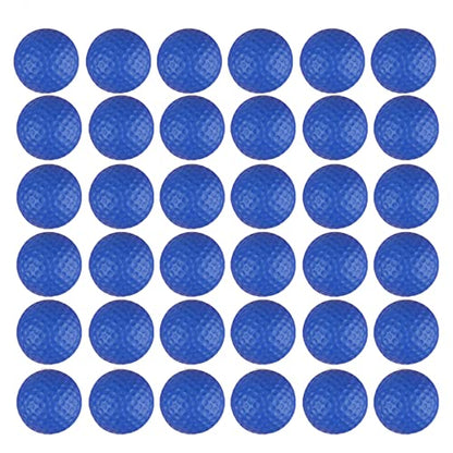 Dsmile 36 Pack Foam Golf Practice Balls Light Soft Elastic Training Multifunction Sport Balls - color: Blue*36