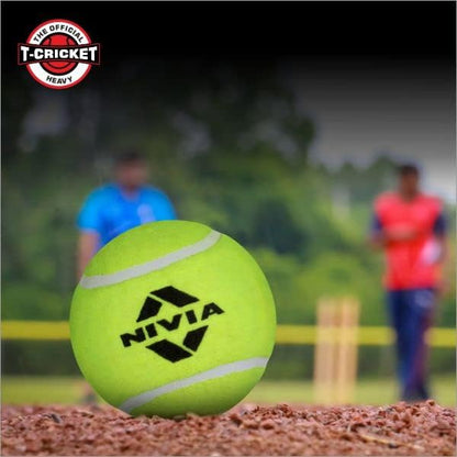 Nivia Heavy Tennis Ball Cricket Ball (Pack of 6)